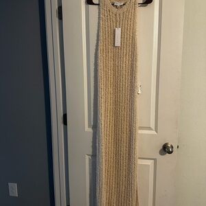 Cream Knit coverup